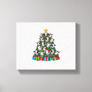 Toile Vache Noël Arbre drôle Vache Noël