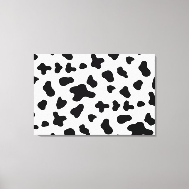 Toile Vache noire et blanche de campagne (Recto)