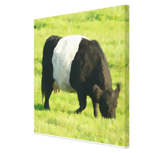 Toile Vache peinte à Galloway ceinturée par sembler dans