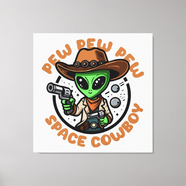 Toile Vacher de l'Espace Drôle d'Alien (Recto)