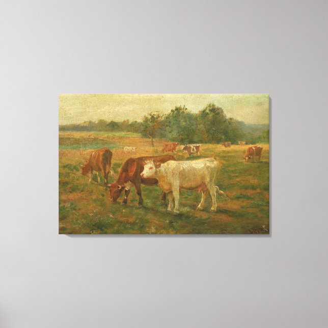 Toile Vaches - Edward Mitchell Bannister - c1890 (Recto)