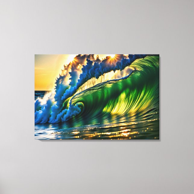 Toile Vague en mer (Recto)