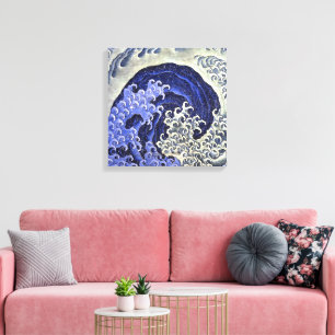 Toile Vague féminine Hokusai