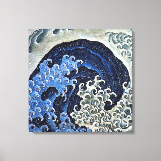 Toile Vague féminine. Katsushika Hokusai
