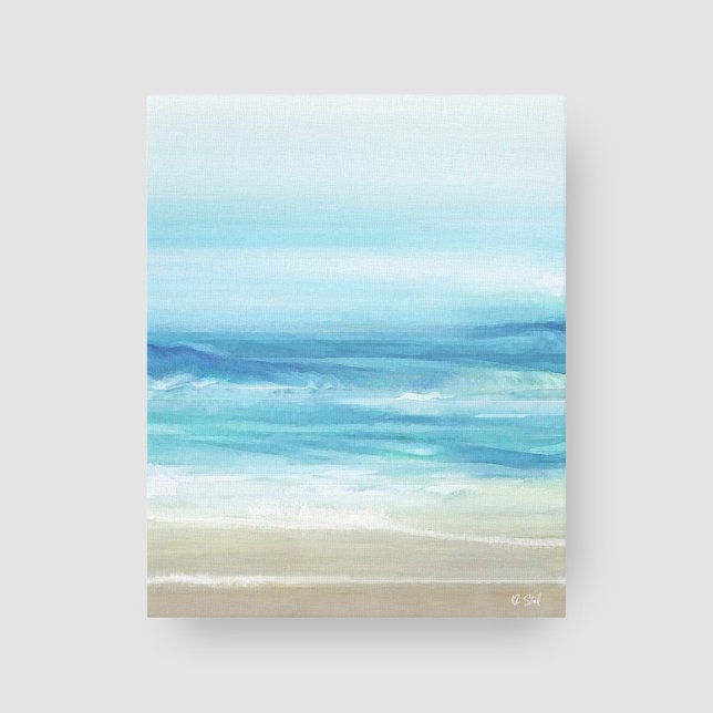 Toile Vagues de plage bleu marine Côtière (Créateur téléchargé)