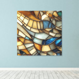 Toile Vagues de verre coloré modernes