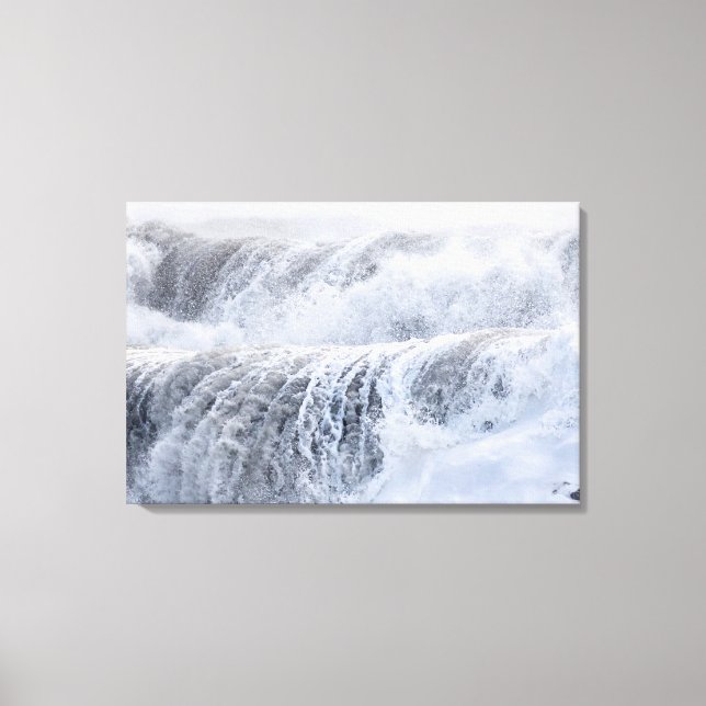 Toile Vagues déferlantes en hiver (Recto)