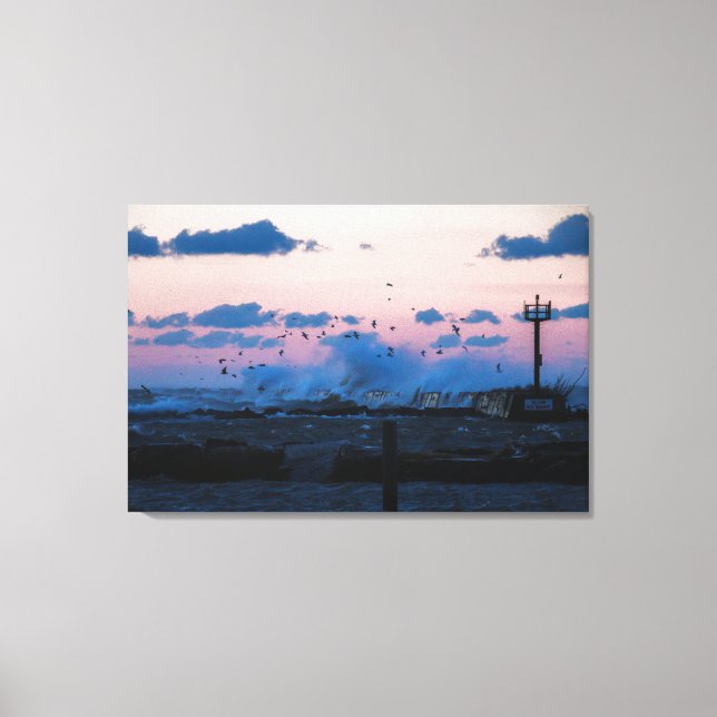 Toile Vagues d'hiver sauvages (Recto)