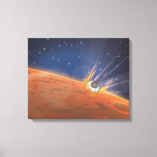 Toile Vaisseau spatial d'entrée dans l'atmosphère de Mar (Recto)
