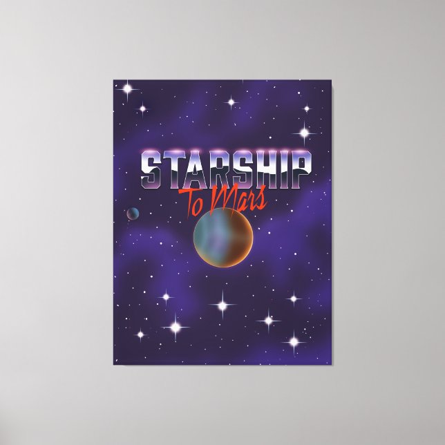 Toile Vaisseau spatial vers Mars (Recto)
