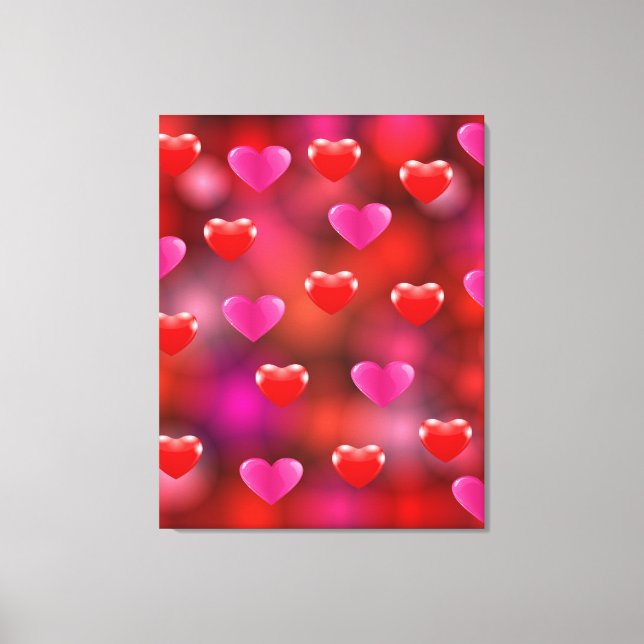 Toile Valentine Hearts (Recto)