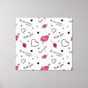 Toile Valentine's Hearts Arrow sans couture