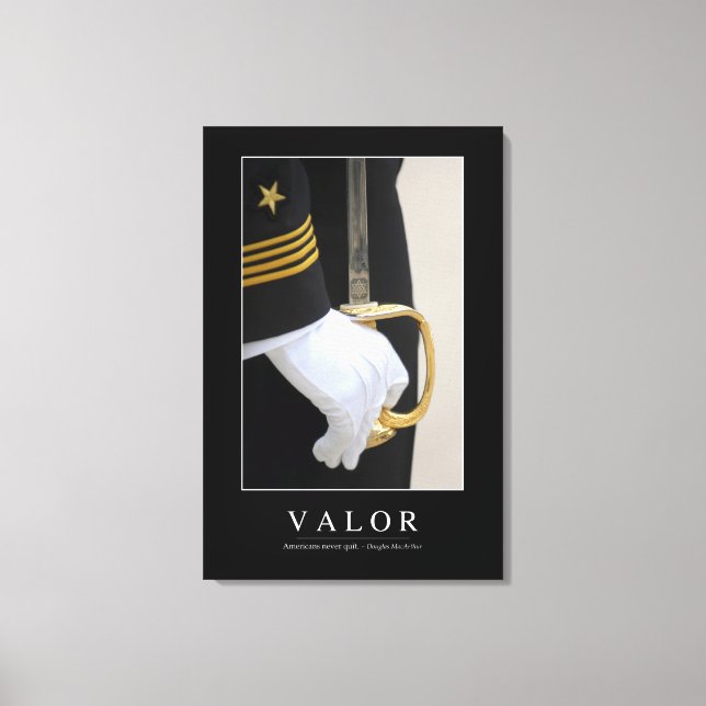 Toile Valeur : Citation 1 inspirante (Recto)
