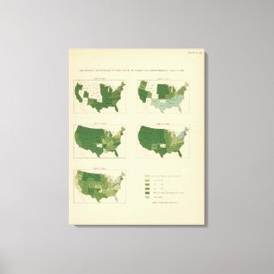 Toile Valeur de 133 augmentations des fermes 1850-1900