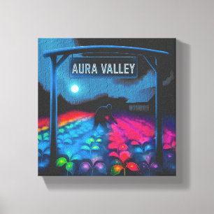 Toile Vallée colorée agricole de l'Aura