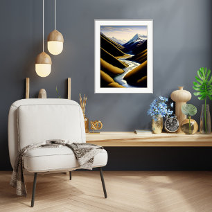 Toile Vallée de la rivière de Nouvelle-Zélande - Impress