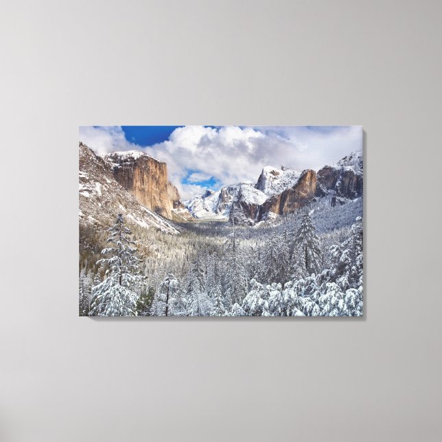 Toile Vallée de Yosemite à la neige (Recto)
