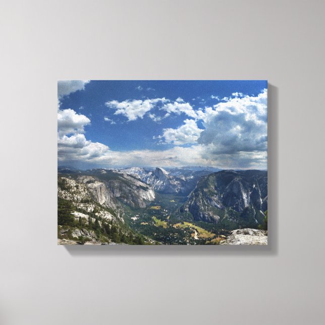Toile Vallée de Yosemite et demi-dôme d'Eagle Peak (Recto)
