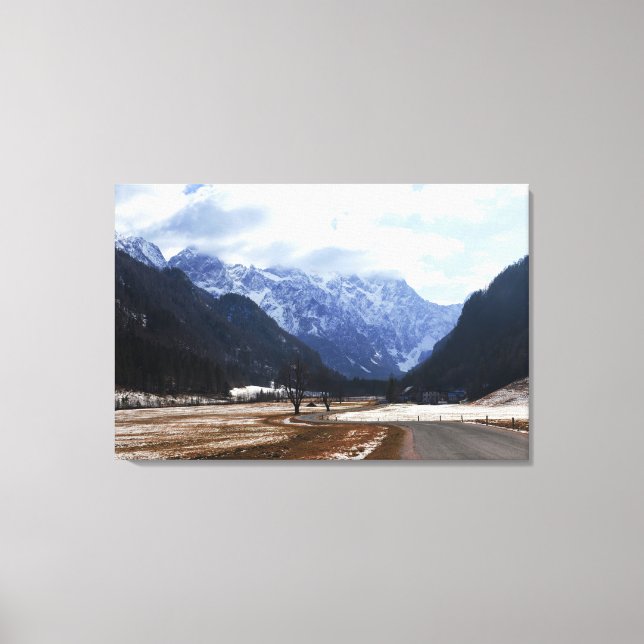 Toile Vallée du Logar en Slovénie (Recto)