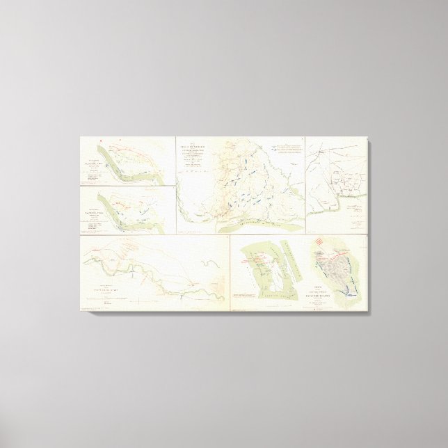 Toile Valverde, Shiloh, Ft Craig, Roanoke Island (Recto)