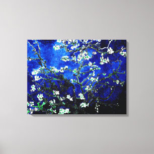 Toile Van Gogh Almond Blossoms bleu vert