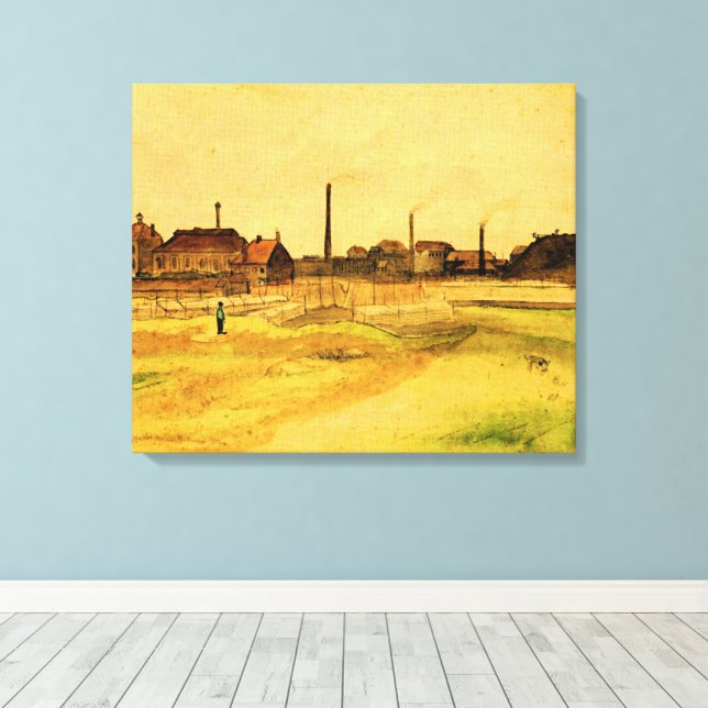 Toile Van Gogh - Charbonnage dans le Borinage, (Insitu (Plancher de Bois))