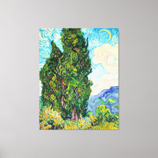 Toile Van Gogh - Cyprès, 1889 peinture d'art