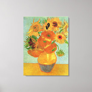 Toile Van Gogh - Douze tournesols