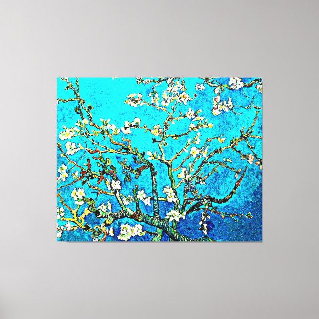 Toile Van Gogh - Fleurs d'amandes (Recto)