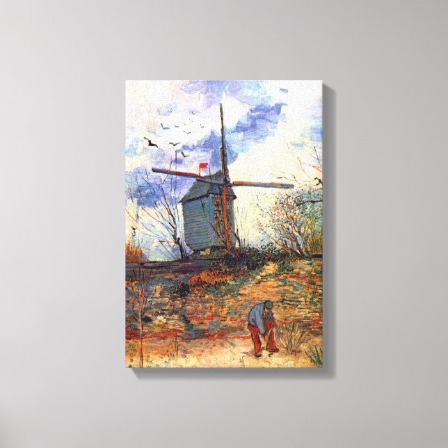 Toile Van Gogh - Le Moulin de la Galette Moulin à vent (Recto)