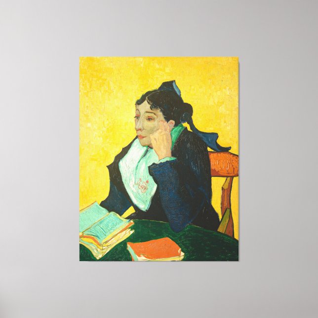 Toile Van Gogh - Madame Joseph-Michel Ginoux, (Recto)