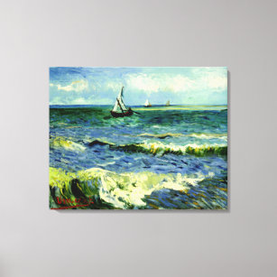 Toile Van Gogh peinture, Seascape,
