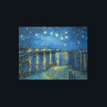 Toile Van Gogh Starry Nuit Rhône Peinture<br><div class="desc">Vincent Van Gogh (30 mars 1853 - 29 juillet 1890) était un peintre postimpressionniste hollandais influent. Ce tableau est La nuit étoilée sur le Rhône.</div>