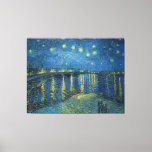 Toile Van Gogh Starry Nuit Rhône Peinture<br><div class="desc">Vincent Van Gogh (30 mars 1853 - 29 juillet 1890) était un peintre postimpressionniste hollandais influent. Ce tableau est La nuit étoilée sur le Rhône.</div>