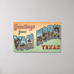 Toile Van Horn, le Texas - grandes scènes de lettre