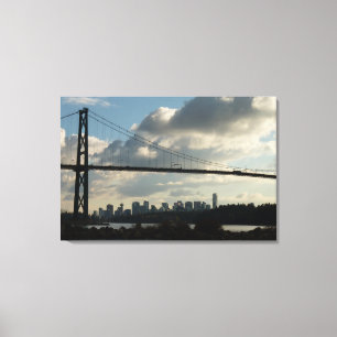 Toile Vancouver Art Print Lions Gate Cityscape Canvas