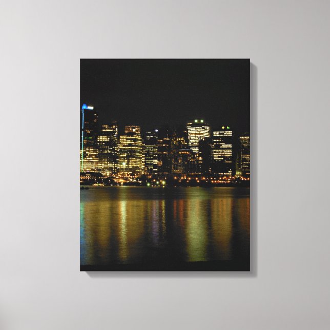 Toile Vancouver Art Print Vancouver Cityscape Canvas (Recto)
