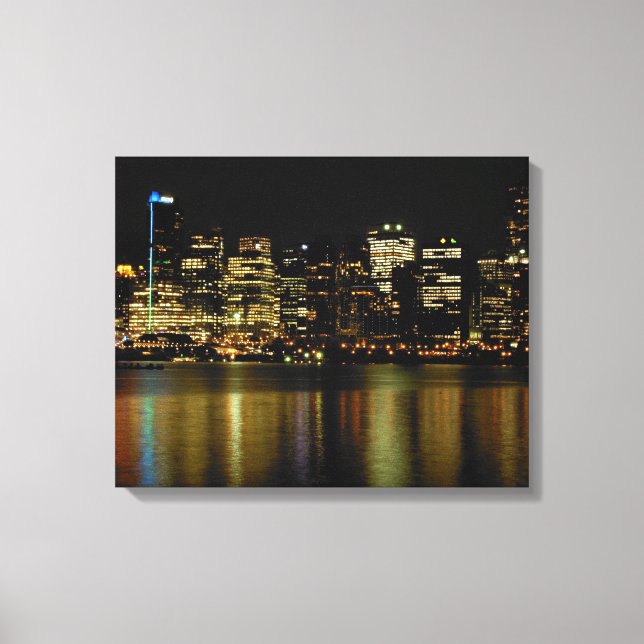 Toile Vancouver Art Print Vancouver Cityscape Canvas (Recto)
