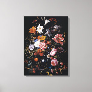 Toile Vase à janv. Davidsz de Heem's de fleurs vibrantes