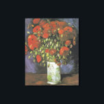 Toile Vase avec des pavots rouges par Vincent van Gogh<br><div class="desc">Vase with Red Poppies est une huile de 1886 sur toile peinte par Vincent van Gogh pendant la période qu'il a passée à Paris — la peinture a été faite quatre ans avant sa mort en 1890. Vincent van Gogh (1853 - 1890) était un peintre postimpressionniste hollandais qui, en un...</div>