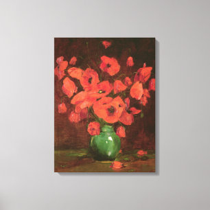 Toile Vase de copie de fleurs