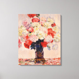Toile Vase de pivoines Monet Art
