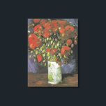 Toile Vase par Red Poppies Vincent van Gogh<br><div class="desc">Vase with Red Poppies est une huile de 1886 sur toile peinte par Vincent van Gogh pendant la période qu'il a passée à Paris — la peinture a été faite quatre ans avant sa mort en 1890. Vincent van Gogh (1853 - 1890) était un peintre postimpressionniste hollandais qui, en un...</div>