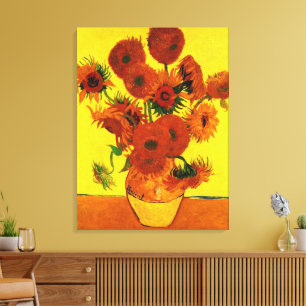 Toile Vase Still Life avec 15 tournesols Vincent van Gog