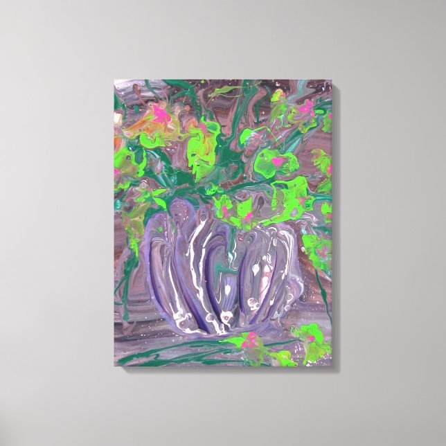 Toile Vase with flowers (Recto)