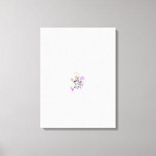 Toile Vecteur de tatouage fée papillon - Art Floral Vint
