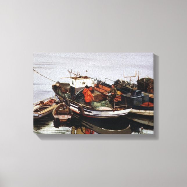 Toile Vedettes de pêche/Fishing boats (Recto)