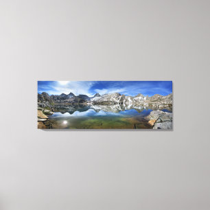 Toile Vee Lake et Sept Gables Panorama 2 - Sierra