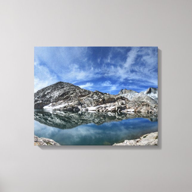 Toile Vee Lake et Seven Gables Panorama - Sierra (Recto)