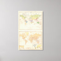 Vegetationsgebiete, Thiere Carte Atlas